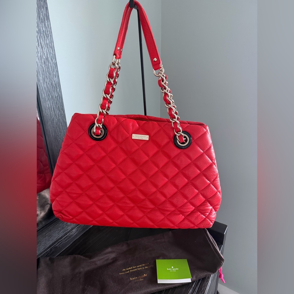 Kate Spade Gold Coast Maryanne Quilted Shoulder Tote –  includes Dust Bag